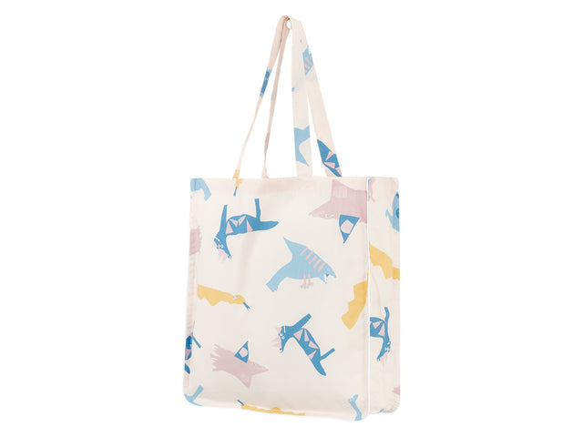Tote bag dinosaure de Zoe sur beige
