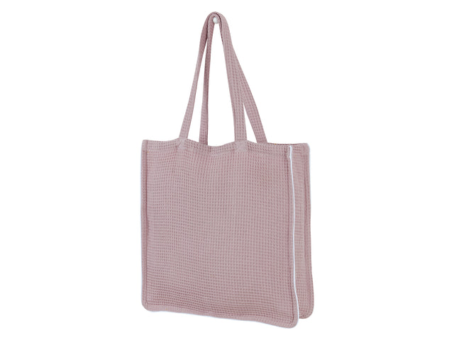 Bolsa de transporte Waffle Piqué rosa