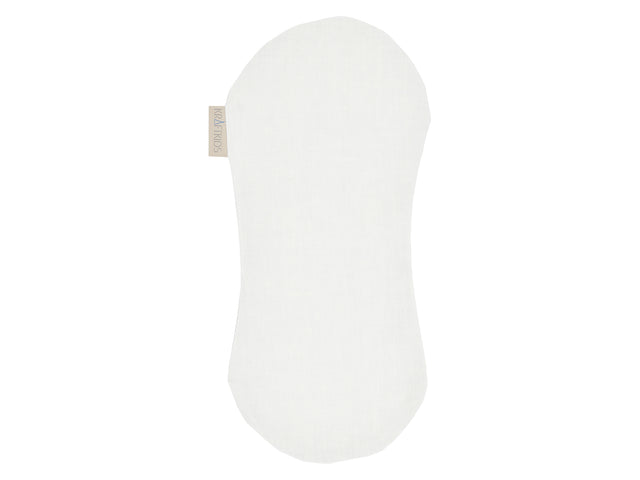 Burp cloth linen light green white