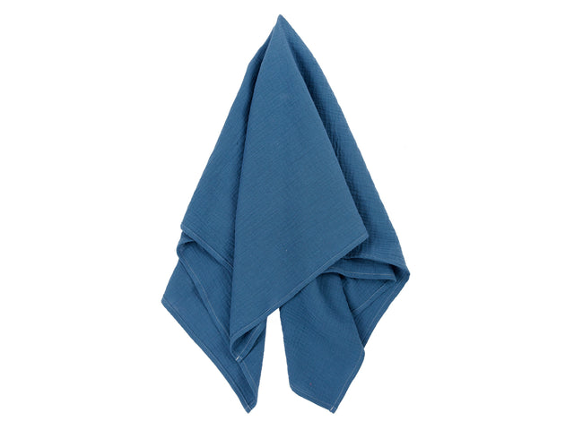 Bandana mousseline bleu