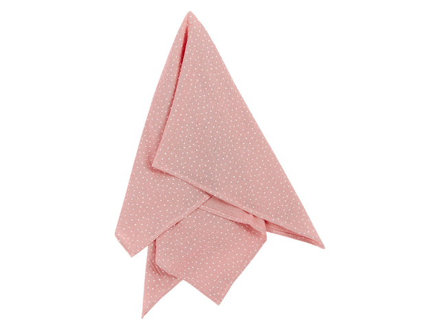 Scarf muslin pink dots