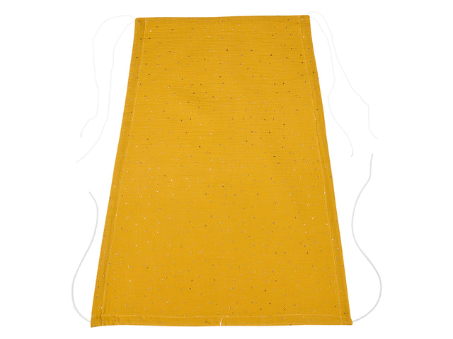 Awning muslin golden dots on yellow