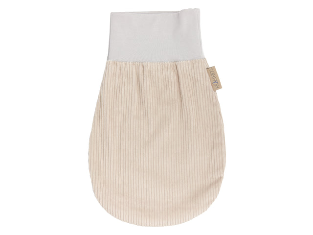 Romper Bolsa Primavera Verano Pana Ancho Beige Topo