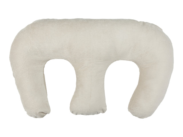 Stillkissen für Zwillinge Cord Breitcord Beige Taupe