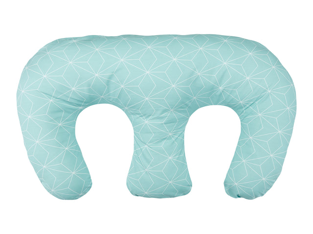 Nursing pillow for twins muslin pink