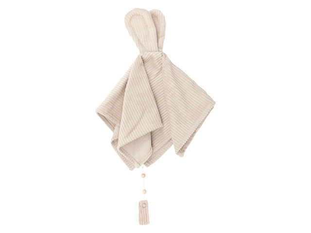 Schmusetuch Cord Breitcord Beige Taupe