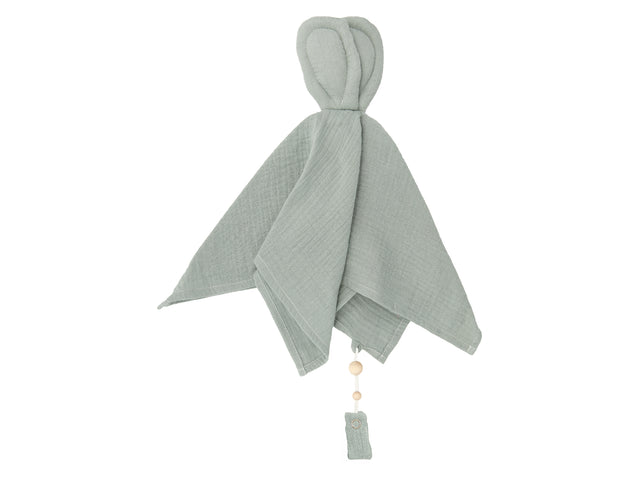 Doudou mousseline menthe