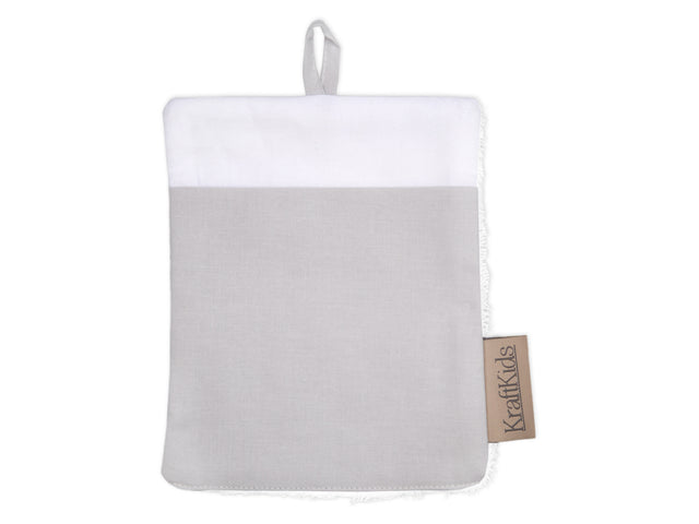 Washcloth plain grey