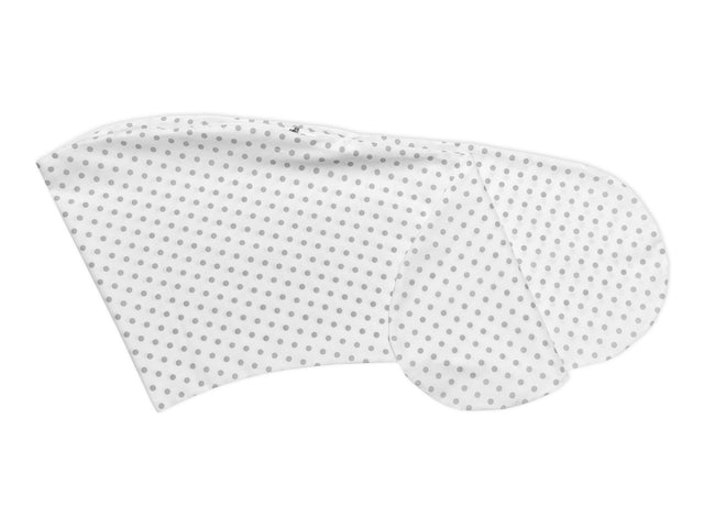 Nursing pillowcase gray dots on white