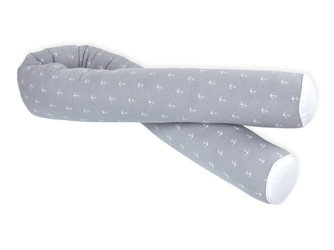 Changing table roll muslin gray anchor