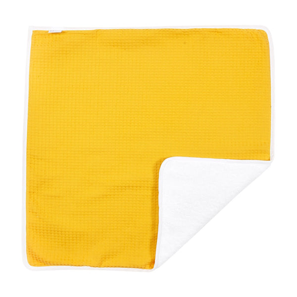 Wickelunterlage Waffelpiqué – Waffel Piqué mustard