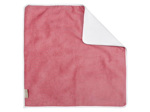 Wickelunterlage Breitcord in Rosa, 60 x 60 cm