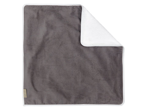 Wickelunterlage Breitcord in Grau, 60 x 60 cm