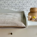 Fløjl Bredriflet Beige Taupe
