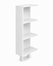 Stauraumregal weiß passend für HEMNES 108 cm mit zwei großen verstellbaren Füßen