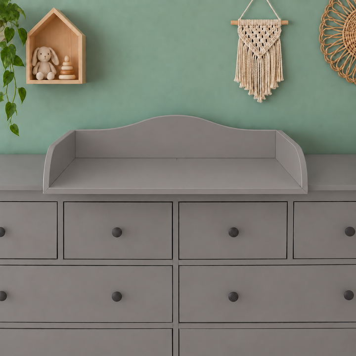 Udskiftningsbeslag hvid velegnet til 160 cm bred HEMNES kommode med panel