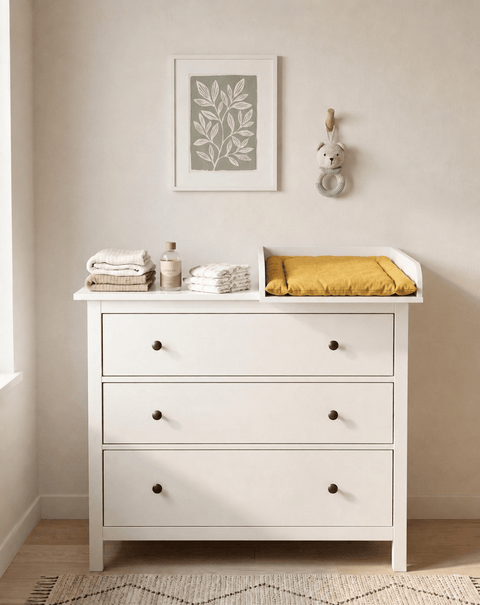 KraftKids Wickelaufsatz für 108 cm HEMNES Kommode