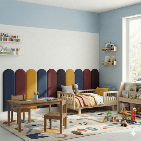 Panneau mural arrondi en lin