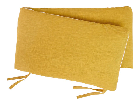 Bed border linen yellow mustard yellow