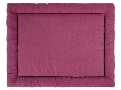 Legemåtte linned mørk magenta