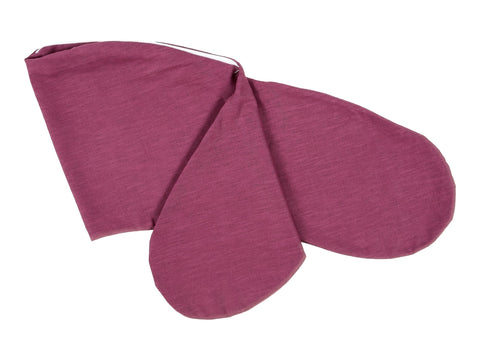 Nursing pillow cover linen magenta dark