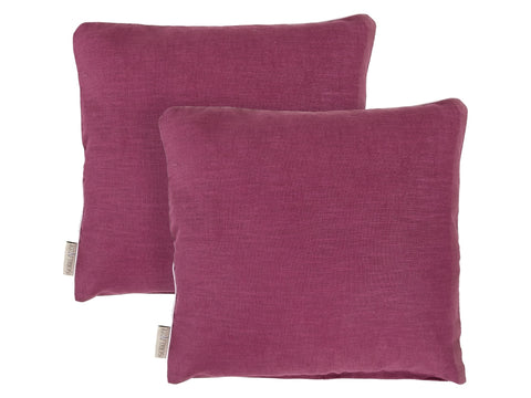 Pillowcase linen magenta dark