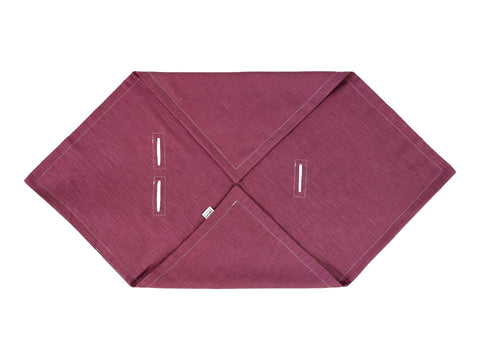 Baby blanket for baby seat summer linen dark magenta