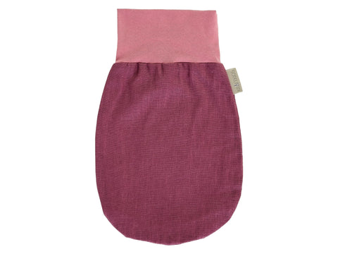 Romper bag spring summer linen dark magenta