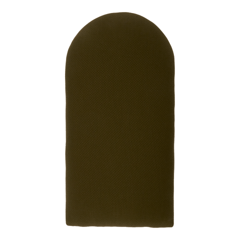 Rounded wall panel double crepe