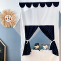 Muslin dark blue anchors