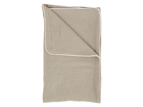 Babytæppe muslin beige