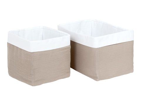 Basket muslin beige