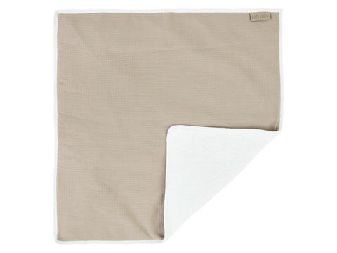 Wickelunterlage Musselin in Beige, 60 x 60 cm