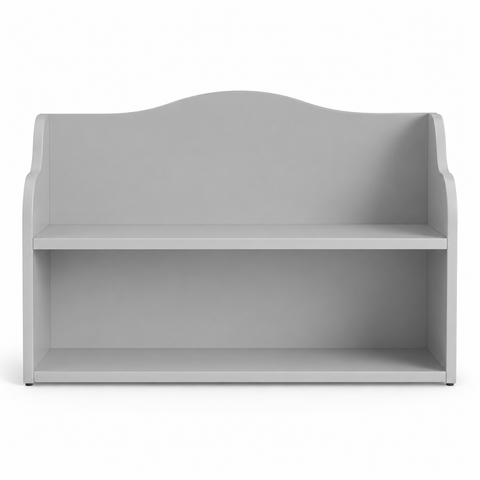 Children's bench white with seat cushion