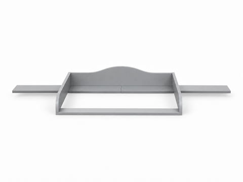 Wickelaufsatz für HEMNES 160 cm – grau, mit Blende