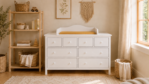 White changing attachment suitable for GULLABERG dresser 168 cm with side cover panels