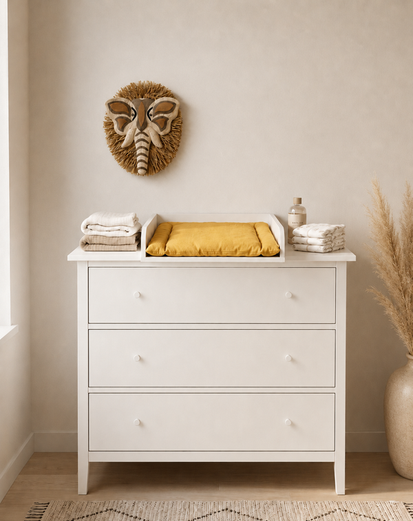 White changing attachment suitable for GULLABERG dresser with 3 drawers (99 cm)