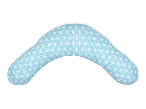 Quality nursing pillow white diamonds on pastel blue