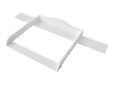 Plan à langer blanc adapté à la commode HEMNES de 160 cm de large avec panneau