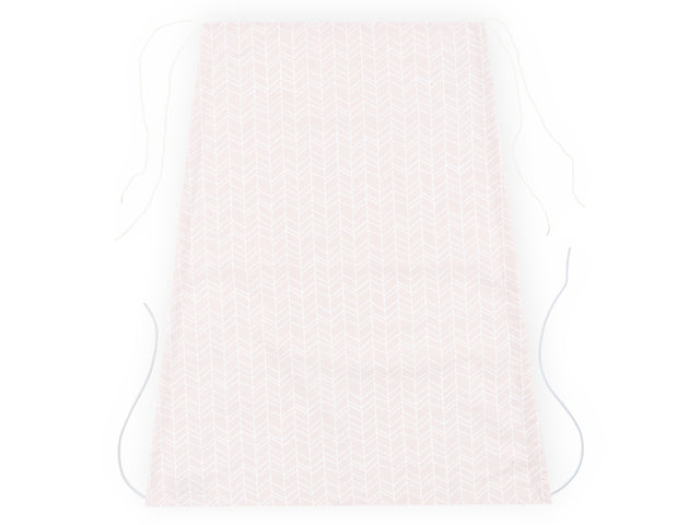 Awning white feather pattern on pink