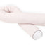 Bordure de table à langer motif plume blanche sur rose