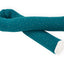 Bordure de table à langer mousseline pois dorés sur bleu sarcelle