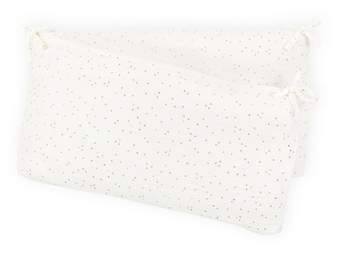 Nest muslin golden dots on white