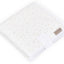 Matelas à langer de voyage mousseline pois dorés sur blanc