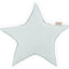 Coussin étoile mousseline pois dorés sur vert