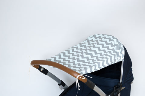 Sun sail Chevron light grey and mint