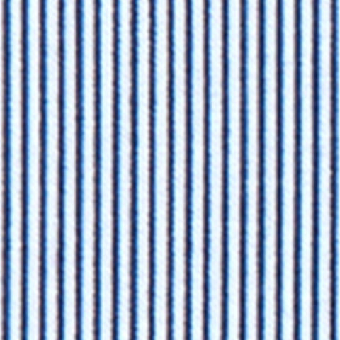 Tissu fines rayures bleu foncé