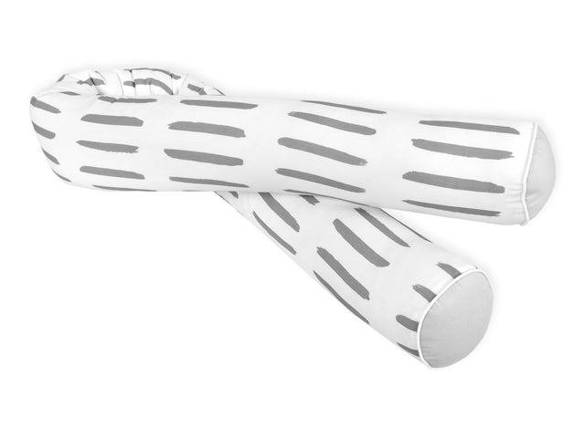 Bordure de table à langer Unigrau lignes grises sur blanc