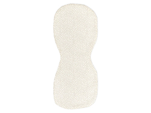 Burp Cloth gris points irréguliers sur blanc