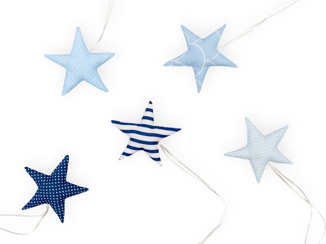 Stuffed stars blue and white
